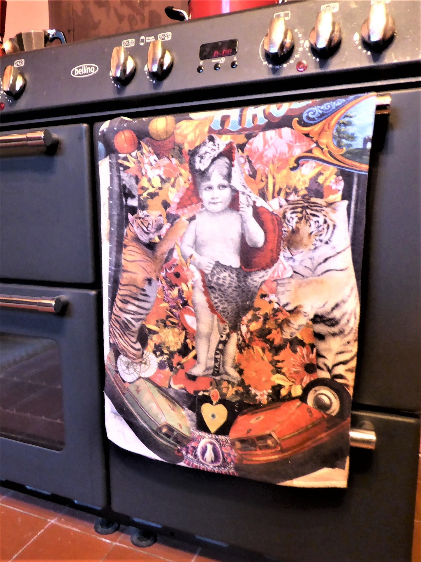 Fairground Baby velour towel