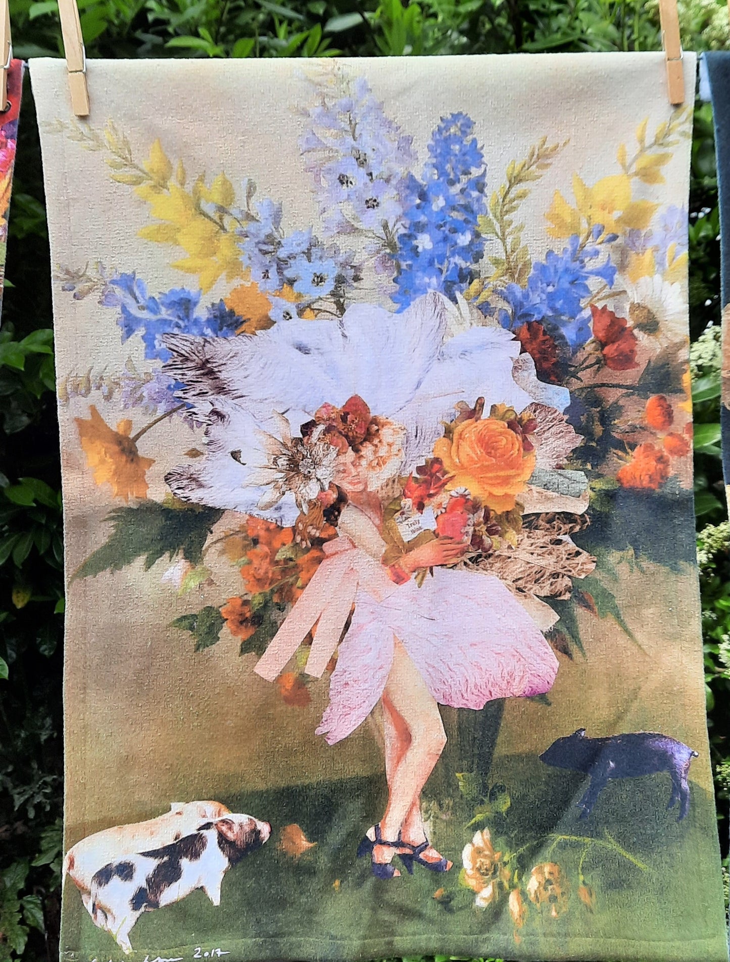 Showgirl velour towel