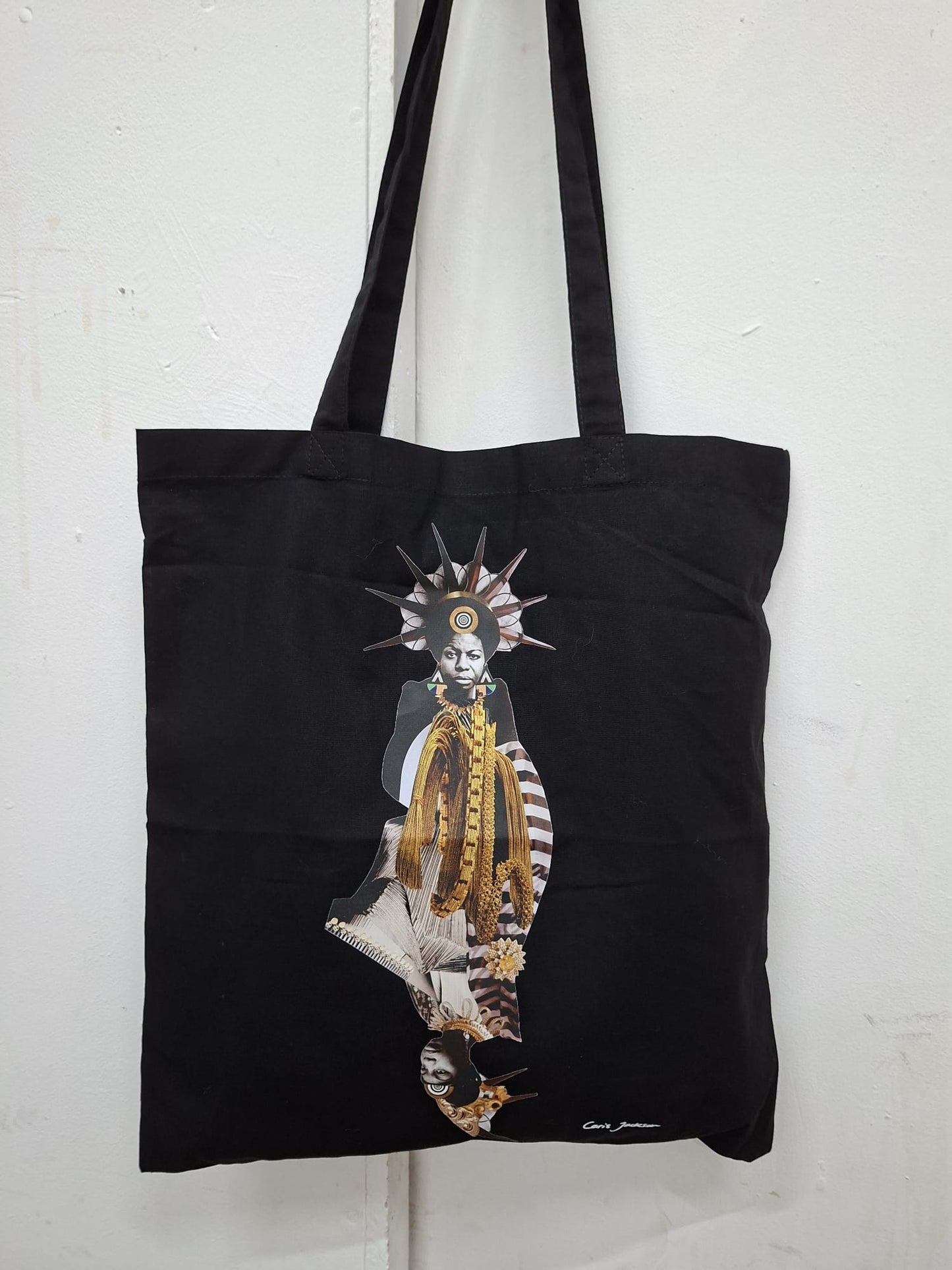 Nina vibrant printed tote bag